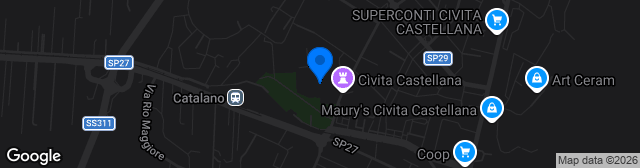 Map showing Stadio Turiddu Madami