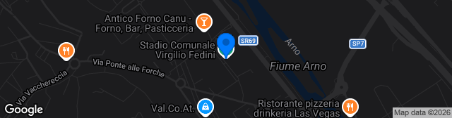 Map showing Stadio Virgilio Fedini
