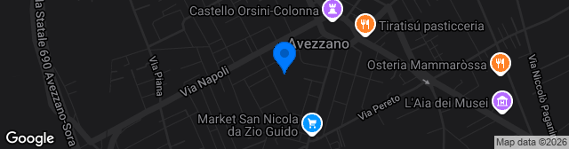 Map showing Stadio dei Marsi