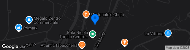 Map showing Stadio Guido Angelini