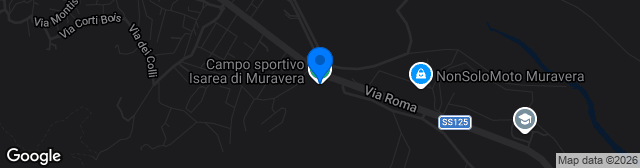 Map showing Campo Sportivo di Muravera