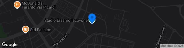 Map showing Stadio Comunale Erasmo Iacovone