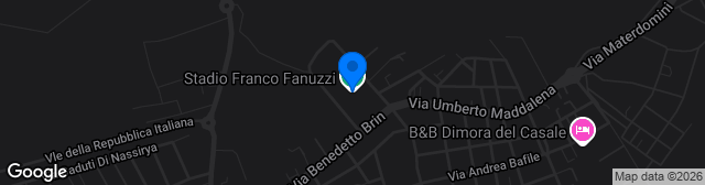 Map showing Stadio Franco Fanuzzi