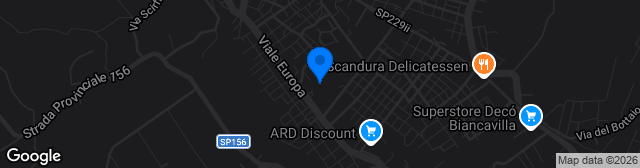 Map showing Stadio Orazio Raiti