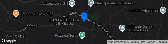 Map showing Campo de Fútbol Municipal de Barreiro
