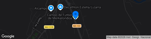Map showing Estadio Merkatondoa
