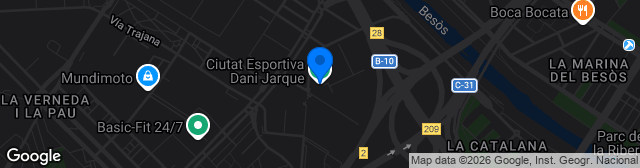 Map showing Ciutat Esportiva Dani Jarque
