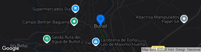 Map showing Ciudad Deportiva de Buñol - Campo 1