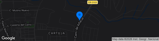 Map showing Ciudad Deportiva del Granada CF