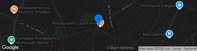 Map showing Estadio Nuestra Señora de la Caridad