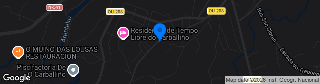 Map showing Estadio de Espiñedo
