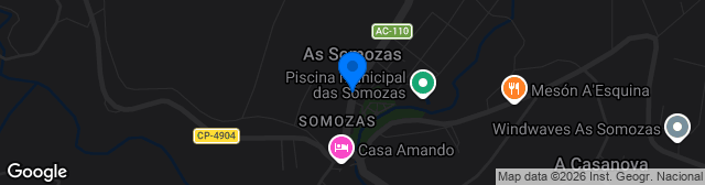 Map showing Estadio Alcalde Manuel Candocia