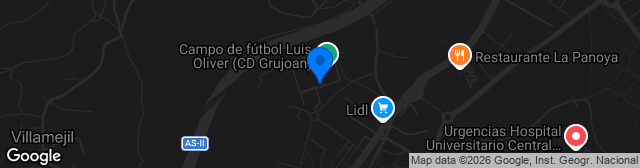 Map showing Estadio Juan Antonio Alvarez Rabanal