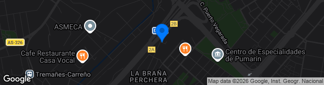 Map showing Estadio Santa Cruz