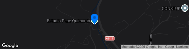 Map showing Campo Municipal de Fútbol Pepe Quimarán