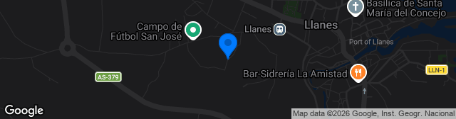 Map showing Estadio San José