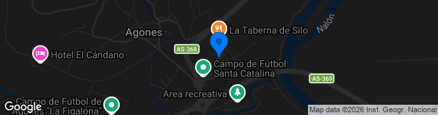 Map showing Estadio Santa Catalina