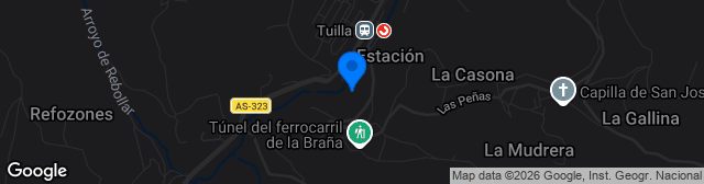 Map showing Estadio El Candín