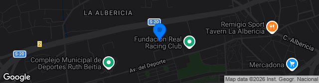 Map showing Estadio Juan Hormaechea