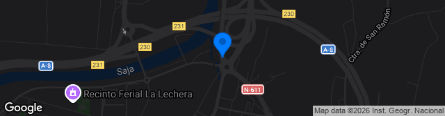 Map showing Estadio Solvay