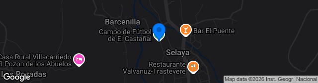 Map showing Estadio El Castañal