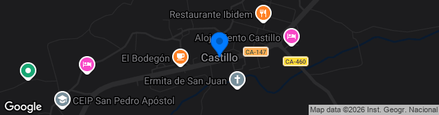 Map showing Campo San Pedro