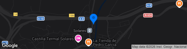 Map showing Campo Municipal La Estación