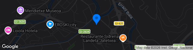 Map showing Estadio Garmendipe