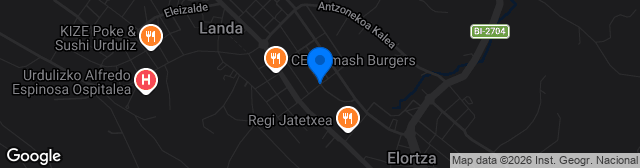 Map showing Estadio Iparralde