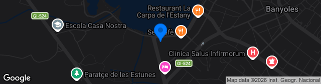 Map showing Camp Nou de Banyoles