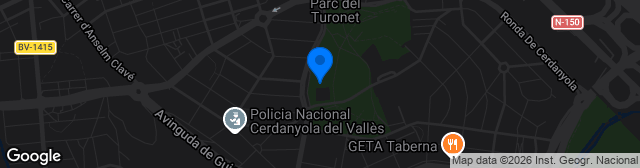 Map showing Estadio Municipal Les Fontetes