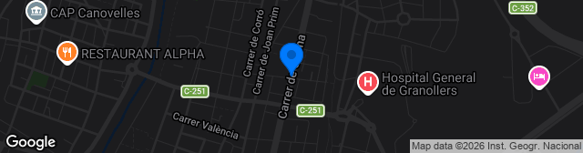 Map showing Campo Municipal Carrer Girona