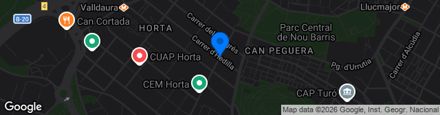 Map showing Estade Feliu i Codina
