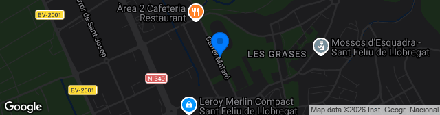 Map showing Nou Estadi Municipal de Les Grases