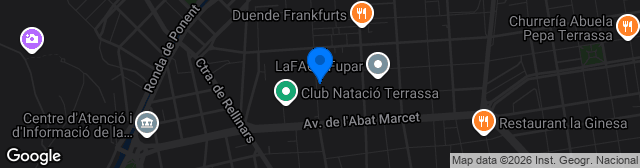 Map showing Estadi Olímpic de Terrassa
