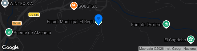 Map showing Campo De Futbol El Regit