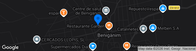 Map showing Campo Municipal Emilio Cuquerella
