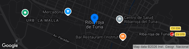 Map showing Estadio Hermanos Albiol