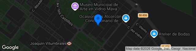 Map showing Campo 2 Alcorcón