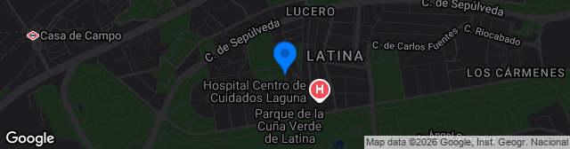 Map showing Campo de Fútbol Castroserna