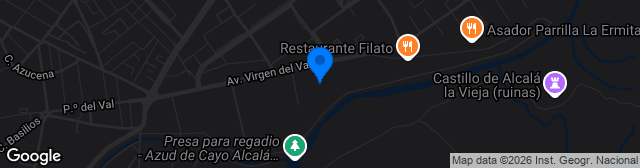 Map showing Estadio Municipal Virgen del Val