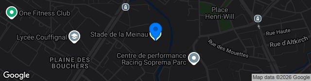 Map showing Stade de la Meinau