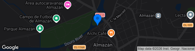 Map showing Estadio Municipal de la Arboleda