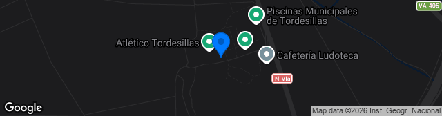 Map showing Estadio Las Salinas