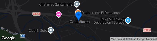 Map showing Ciudad Deportiva de Castañares