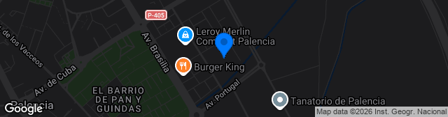 Map showing Estadio La Nueva Balastera
