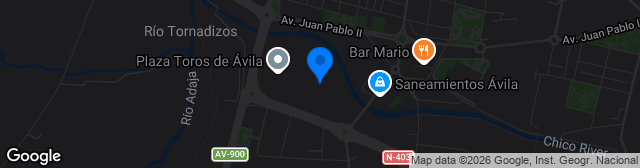Map showing Estadio Municipal Adolfo Suárez