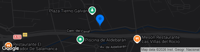 Map showing Estadio Municipal Alfonso San Casto