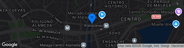 Map showing Estadio San Ignacio