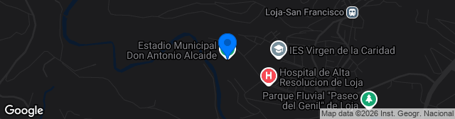 Map showing Estadio Municipal Medina Lauxa